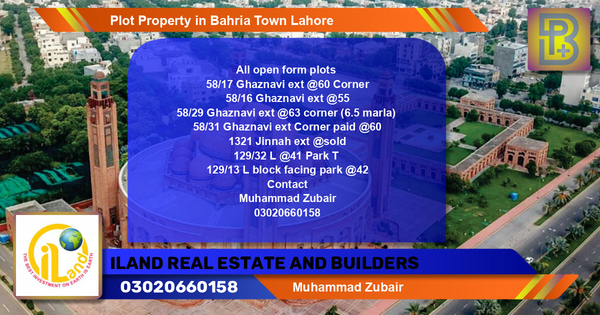 Residential Plot for Sale in Bahria Town, Lahore - (BP-75830)