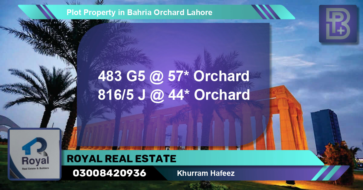 Residential Plot for Sale in Bahria Orchard, Lahore - (BP-75875)