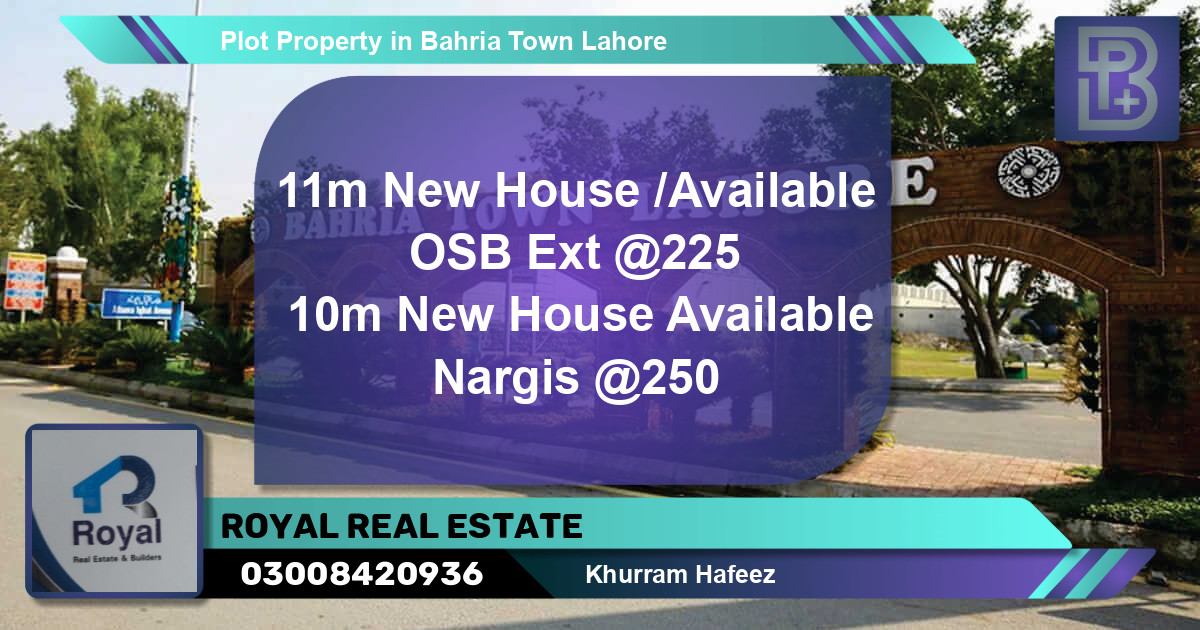 Residential Plot for Sale in Bahria Town, Lahore - (BP-75882)