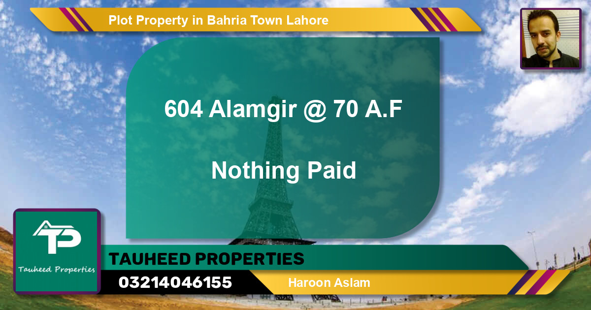 Residential Plot for Sale in Bahria Town, Lahore - (BP-75891)