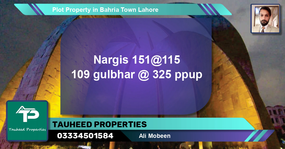 Residential Plot for Sale in Bahria Town, Lahore - (BP-75892)