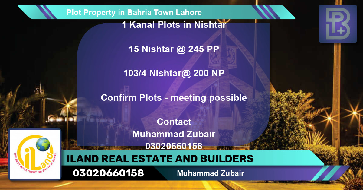 Residential Plot for Sale in Bahria Town, Lahore - (BP-75893)