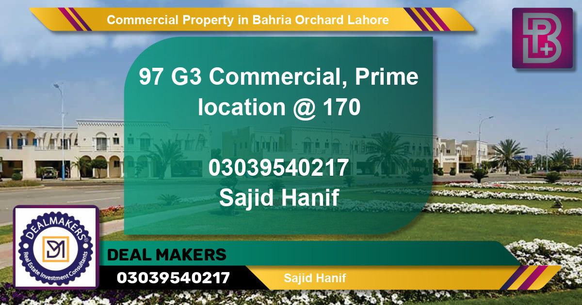 Commercial Property for Sale in Bahria Orchard, Lahore - (BP-75904)