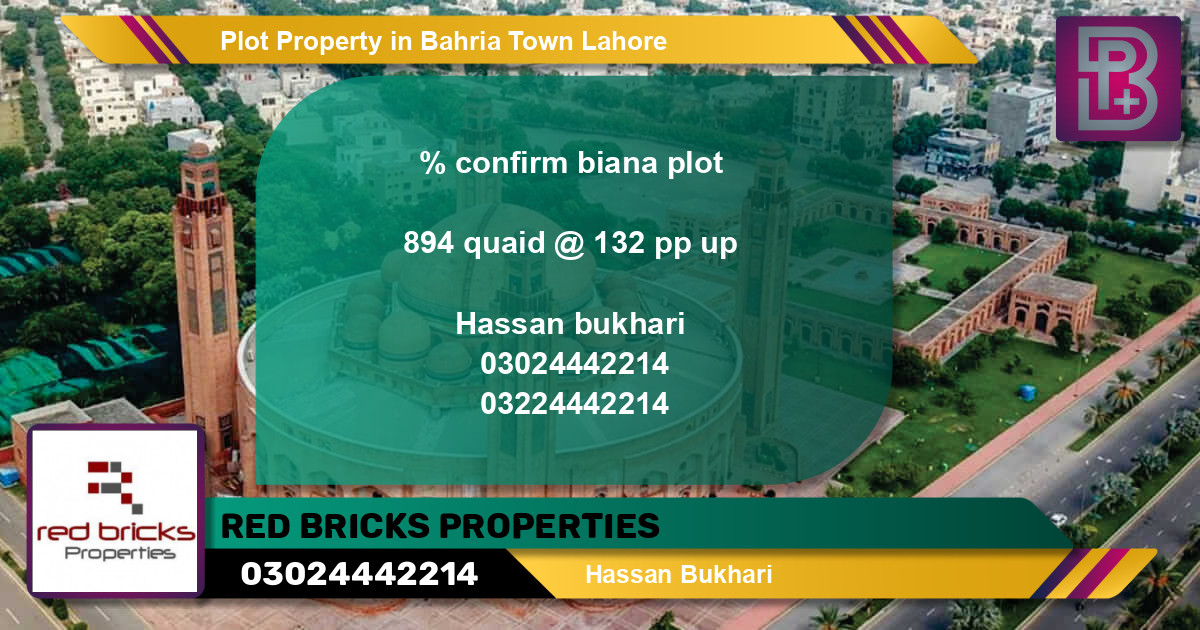 Residential Plot for Sale in Bahria Town, Lahore - (BP-75910)