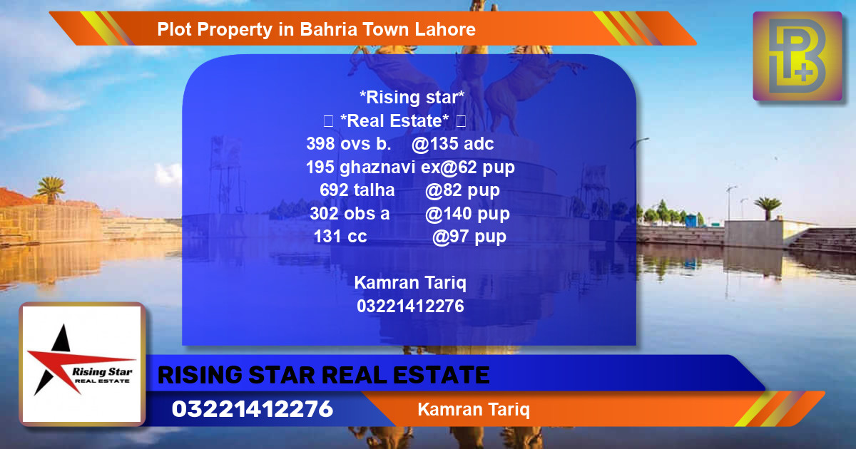 Residential Plot for Sale in Overseas B -  Bahria Town, Lahore - (BP-75912)