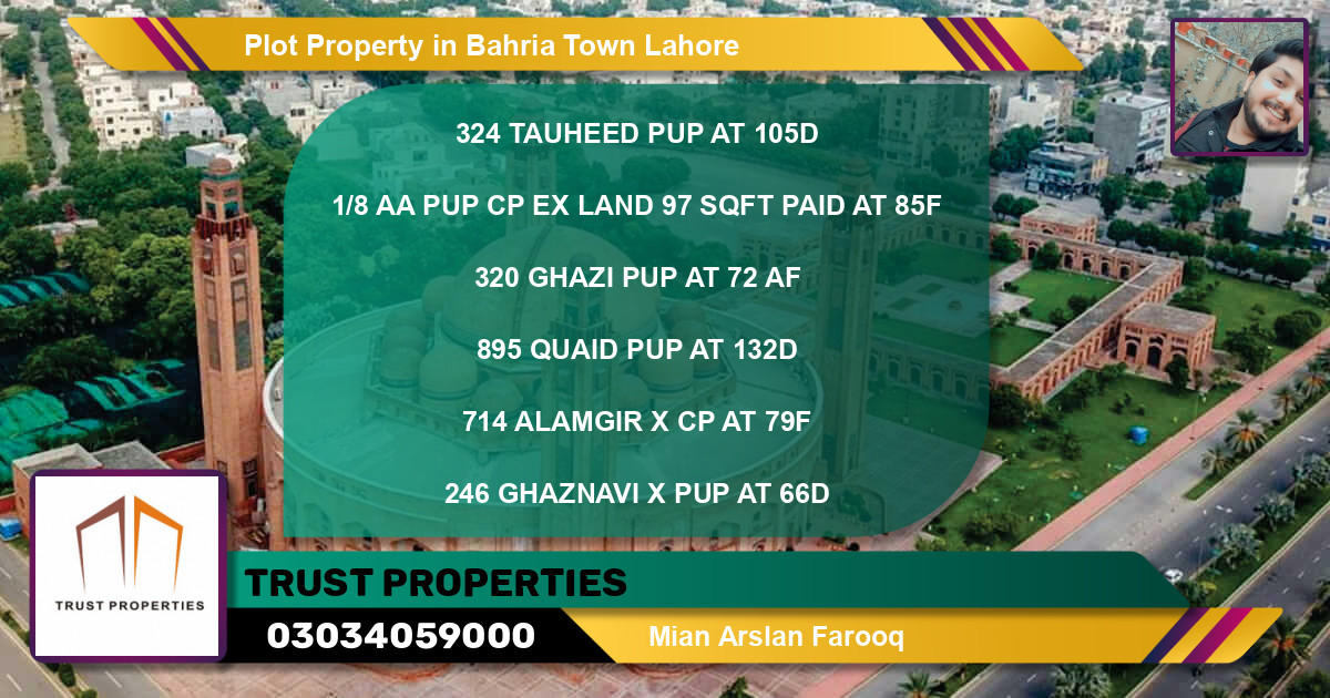 Residential Plot for Sale in Bahria Town, Lahore - (BP-75924)