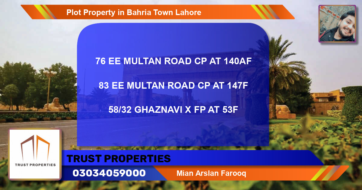 Residential Plot for Sale in Bahria Town, Lahore - (BP-75925)
