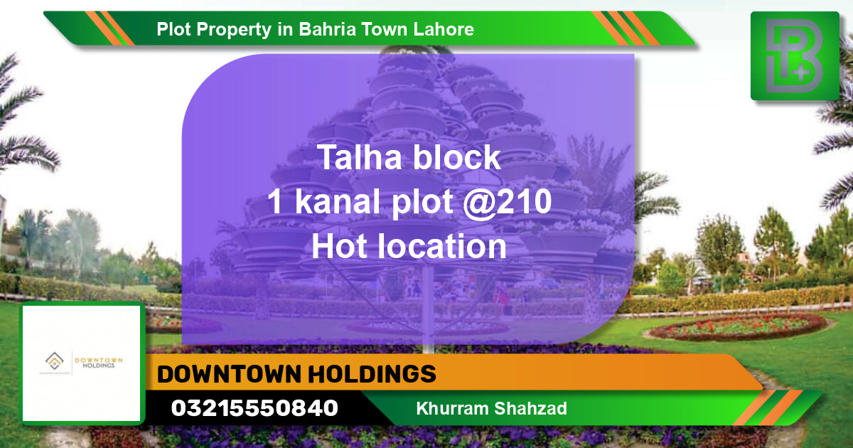 Residential Plot for Sale in Bahria Town, Lahore - (BP-75932)