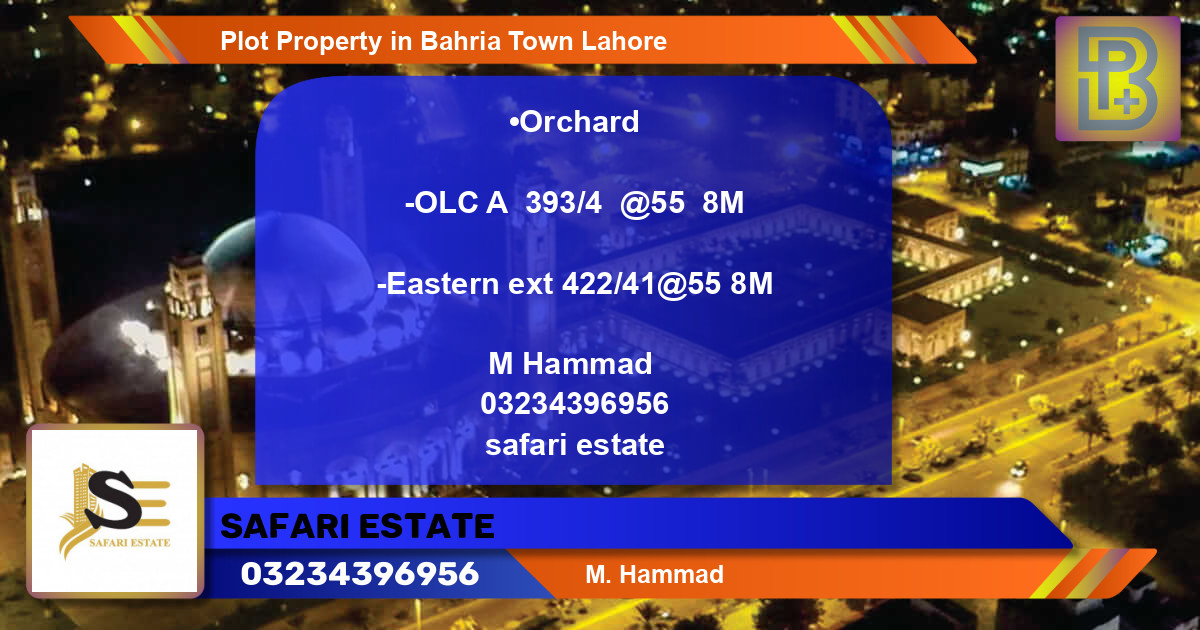 Residential Plot for Sale in Bahria Town, Lahore - (BP-75944)