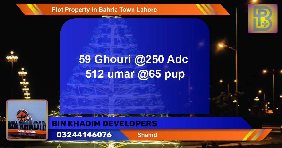 Residential Plot for Sale in Bahria Town, Lahore - (BP-75946)
