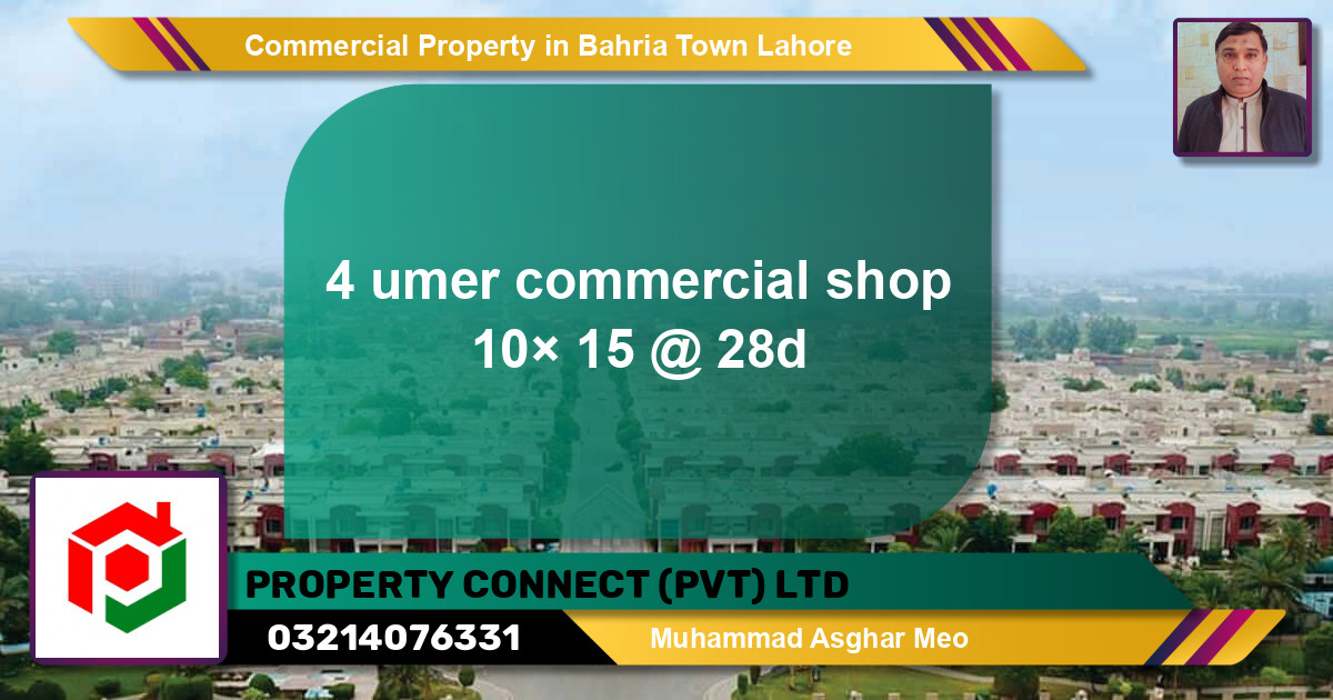 Commercial Property for Sale in Bahria Town, Lahore - (BP-76005)