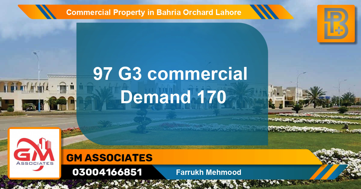 Commercial Property for Sale in Bahria Orchard, Lahore - (BP-76025)