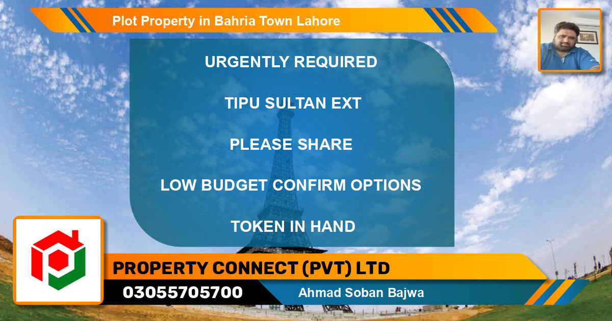 Residential Plot for Sale in Bahria Town, Lahore - (BP-76100)