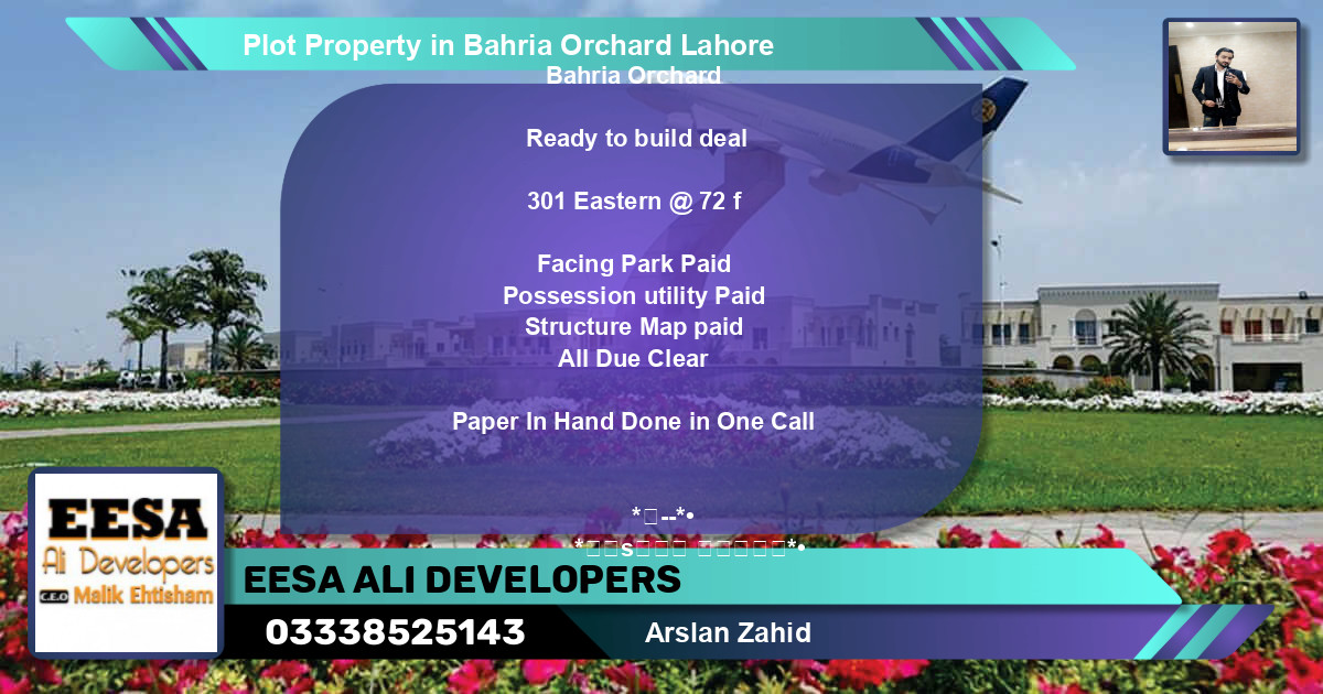 Residential Plot for Sale in Bahria Orchard, Lahore - (BP-76133)