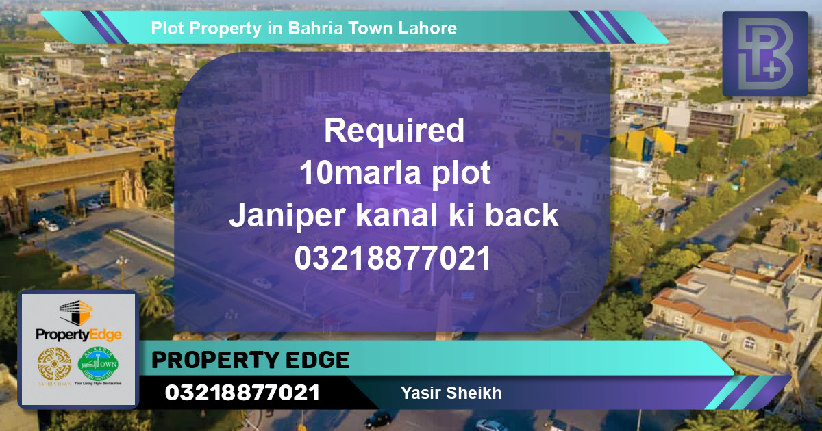 Residential Plot for Sale in Bahria Town, Lahore - (BP-76163)