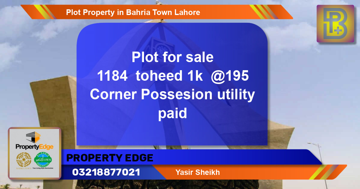 Residential Plot for Sale in Bahria Town, Lahore - (BP-76165)