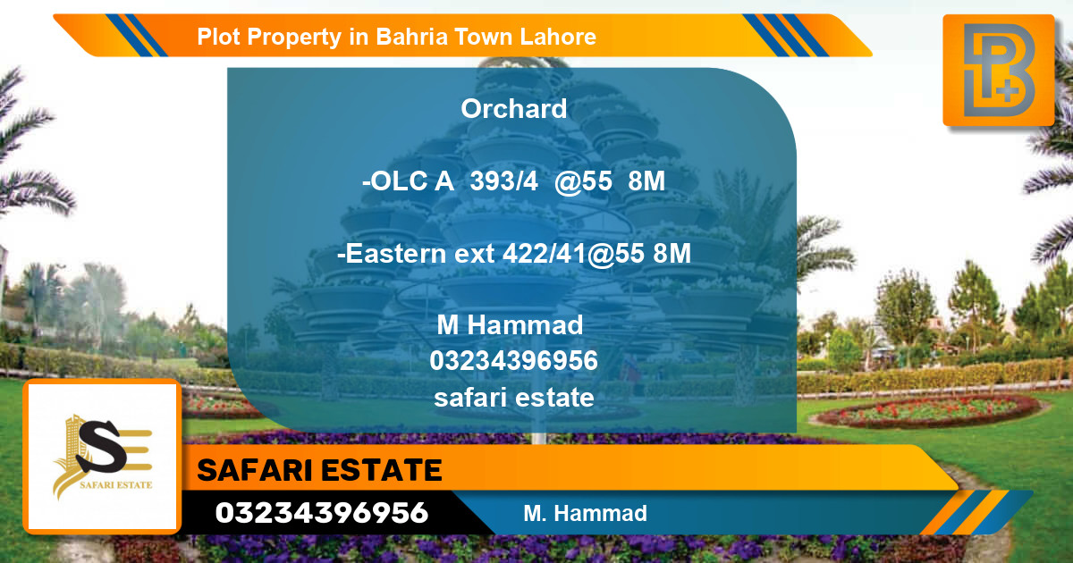 Residential Plot for Sale in Bahria Town, Lahore - (BP-76173)
