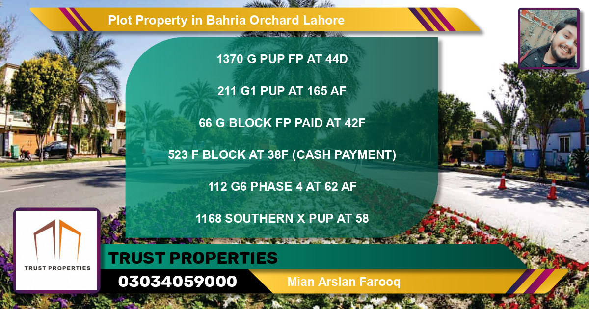 Residential Plot for Sale in Bahria Orchard, Lahore - (BP-76179)