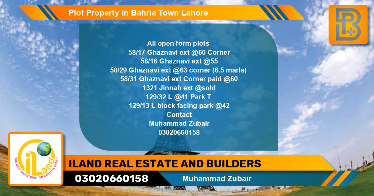 Residential Plot for Sale in Bahria Town, Lahore - (BP-76218)