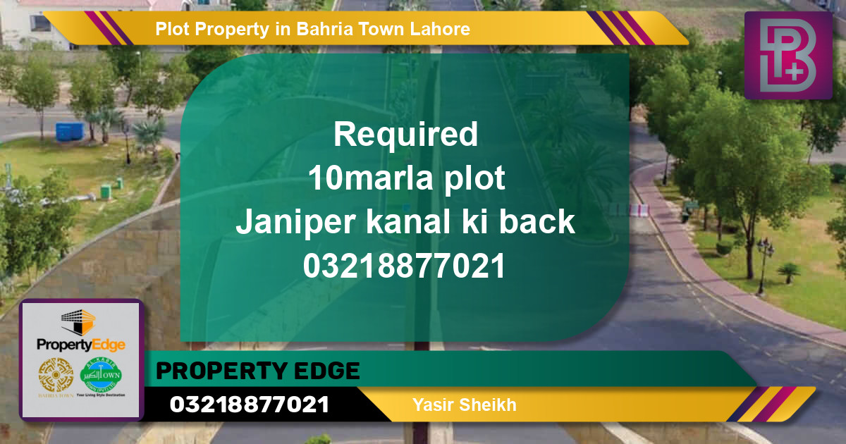 Residential Plot for Sale in Bahria Town, Lahore - (BP-76224)