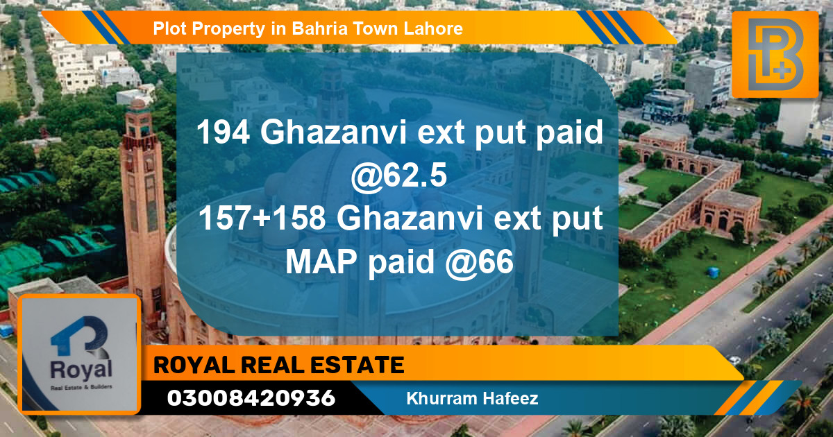 Residential Plot for Sale in Bahria Town, Lahore - (BP-76251)