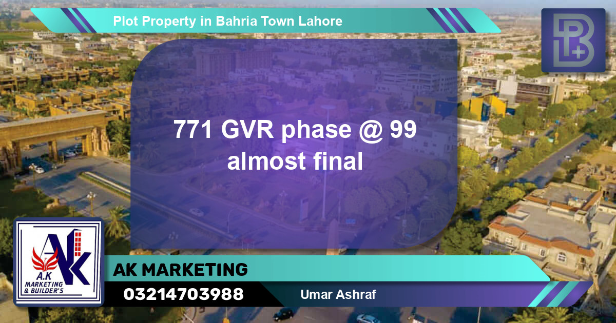 Residential Plot for Sale in Bahria Town, Lahore - (BP-76298)