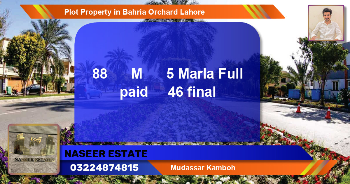 Residential Plot for Sale in Bahria Orchard, Lahore - (BP-76303)