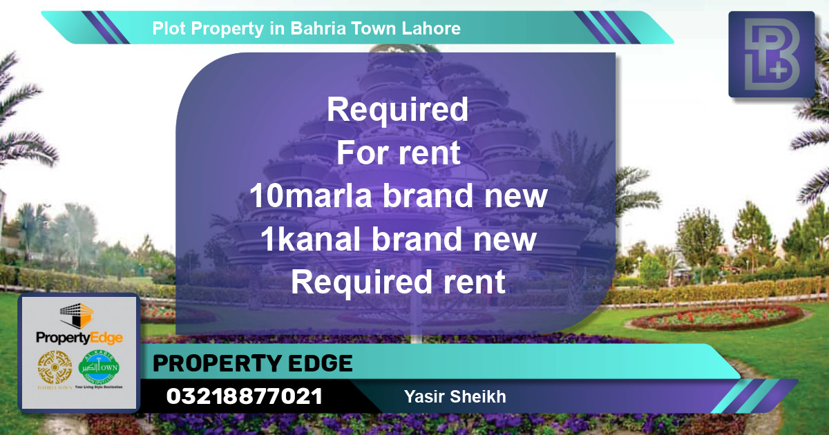 Residential Plot for Sale in Bahria Town, Lahore - (BP-76305)