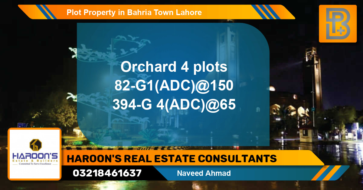 Residential Plot for Sale in Bahria Town, Lahore - (BP-76384)