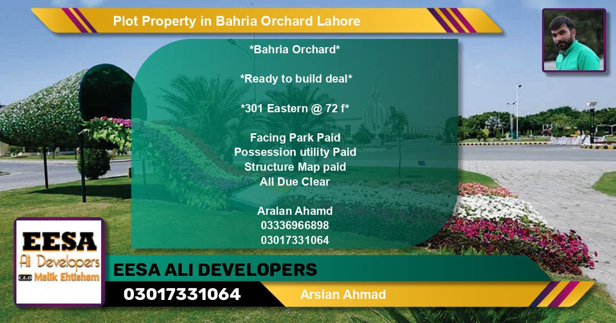 Residential Plot for Sale in Bahria Orchard, Lahore - (BP-76417)