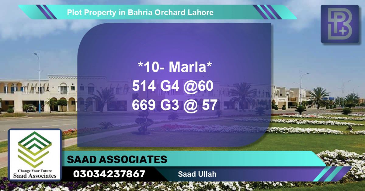 Residential Plot for Sale in Bahria Orchard, Lahore - (BP-76434)
