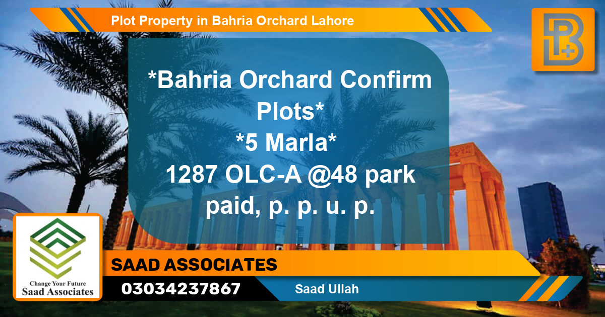 Residential Plot for Sale in Bahria Orchard, Lahore - (BP-76437)