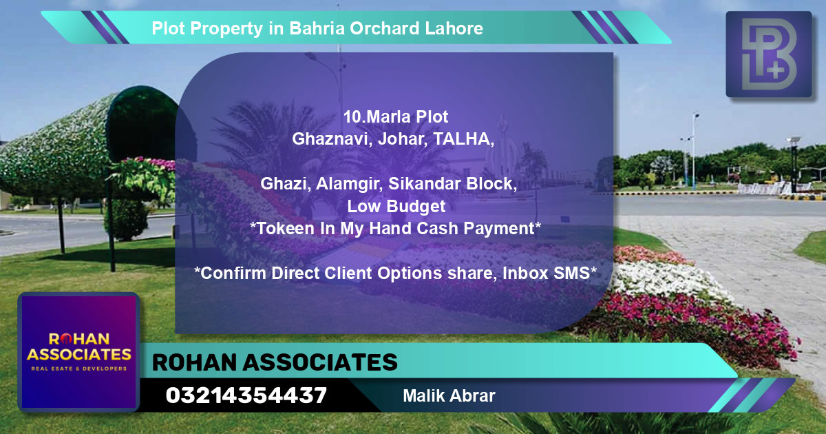 Residential Plot for Sale in Bahria Orchard, Lahore - (BP-76445)