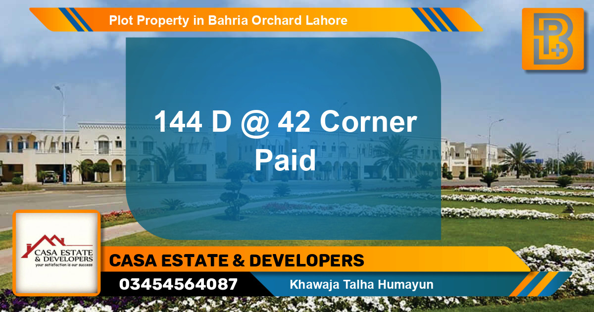 Residential Plot for Sale in Bahria Orchard, Lahore - (BP-76467)