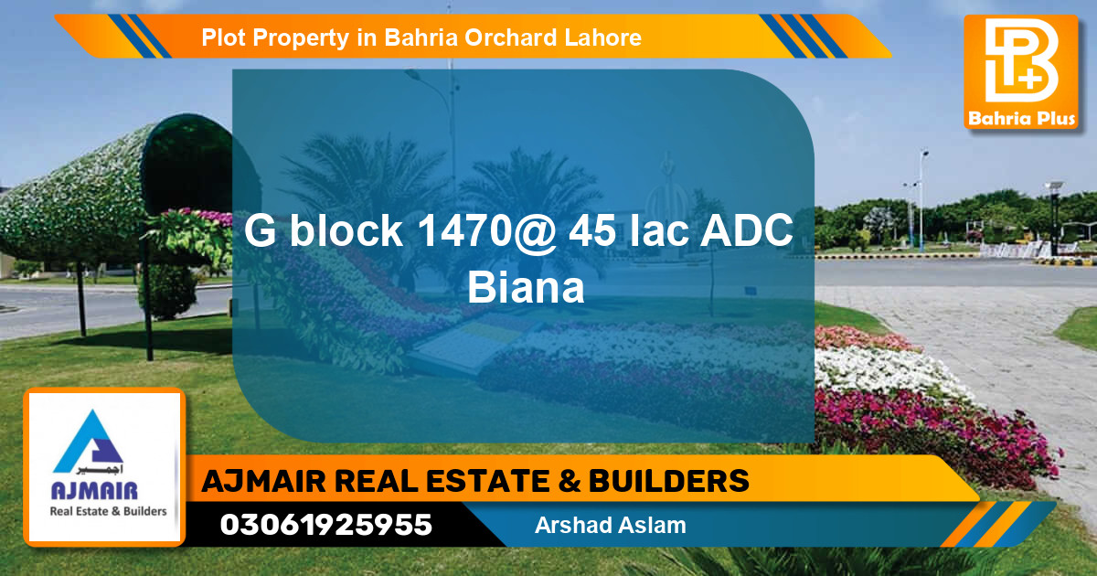 Residential Plot for Sale in Bahria Orchard, Lahore - (BP-76526)