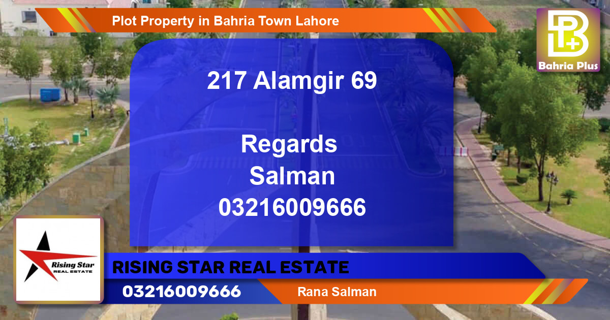 Residential Plot for Sale in Bahria Town, Lahore - (BP-76536)