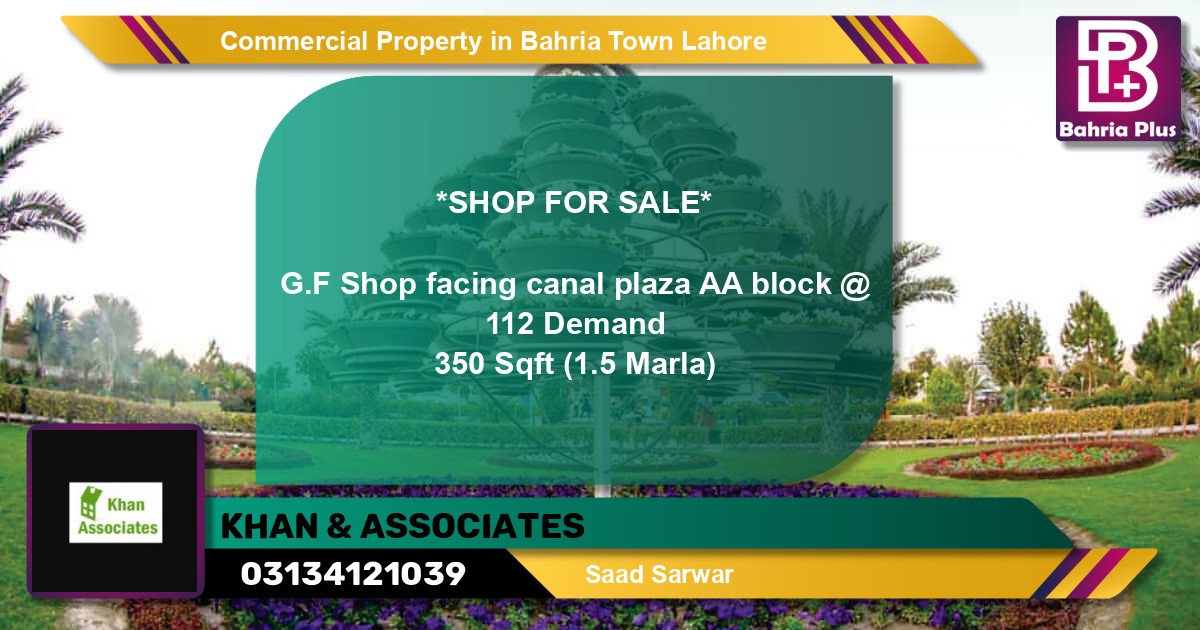 Commercial Property for Sale in Bahria Town, Lahore - (BP-76545)