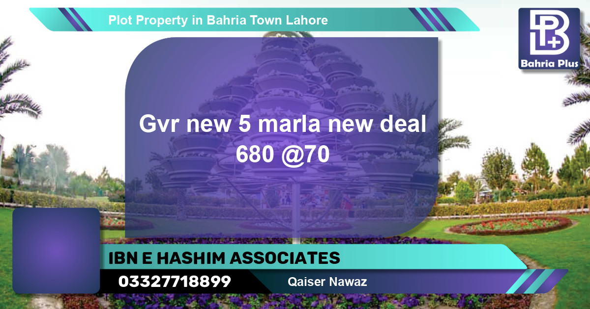 Residential Plot for Sale in Bahria Town, Lahore - (BP-76549)