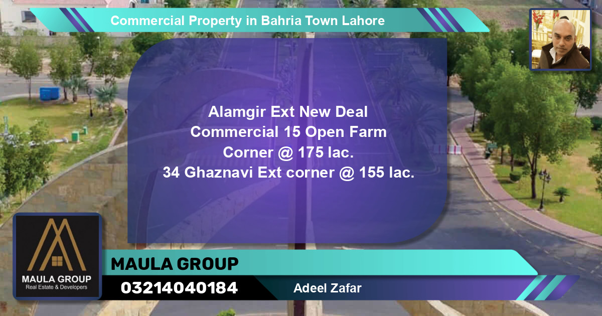 Commercial Property for Sale in Bahria Town, Lahore - (BP-76581)