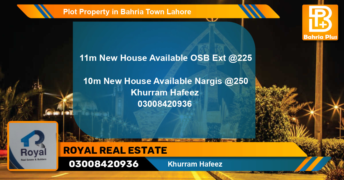 Residential Plot for Sale in Bahria Town, Lahore - (BP-76616)
