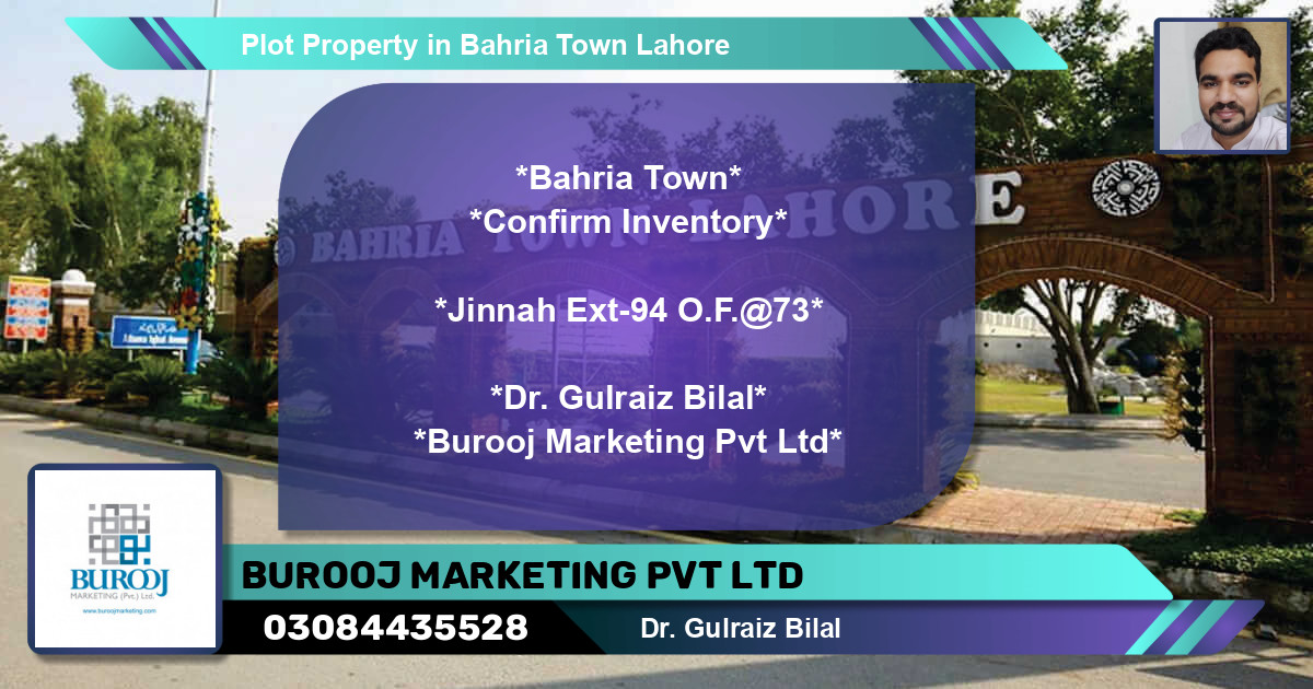Residential Plot for Sale in Bahria Town, Lahore - (BP-76622)