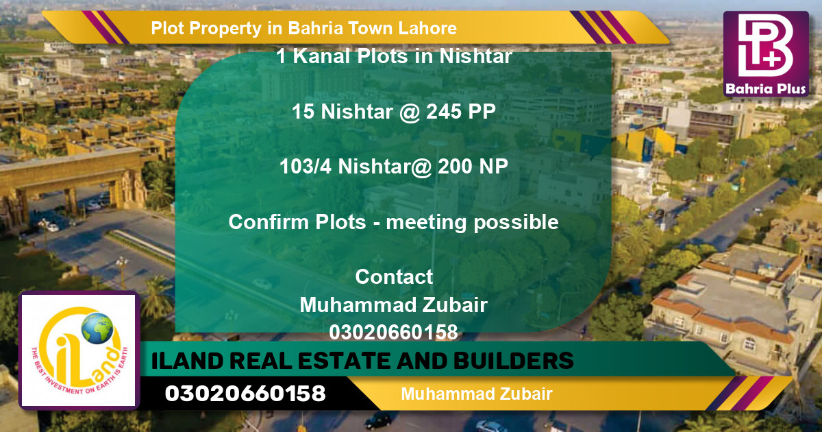 Residential Plot for Sale in Bahria Town, Lahore - (BP-76675)