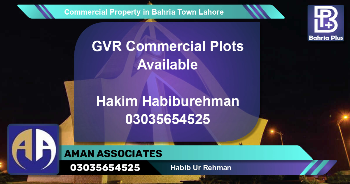 Commercial Property for Sale in Bahria Town, Lahore - (BP-76688)