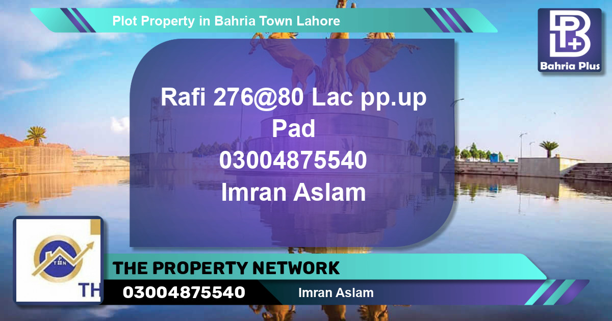 Residential Plot for Sale in Bahria Town, Lahore - (BP-76703)