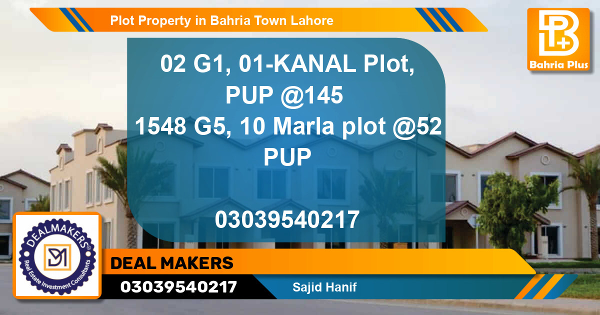 Residential Plot for Sale in Bahria Town, Lahore - (BP-76708)