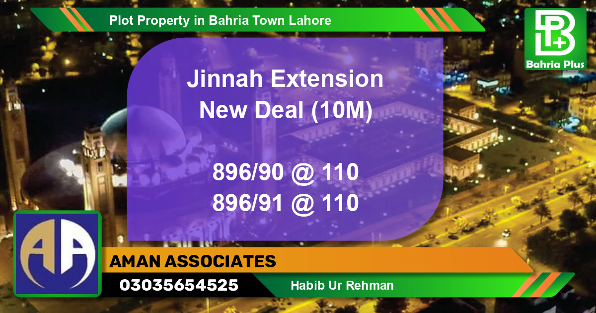 Residential Plot for Sale in Bahria Town, Lahore - (BP-76709)