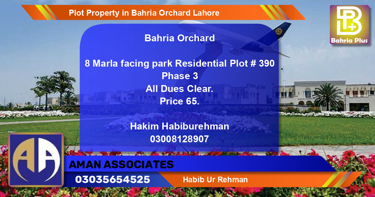 Residential Plot for Sale in Bahria Orchard, Lahore - (BP-76713)