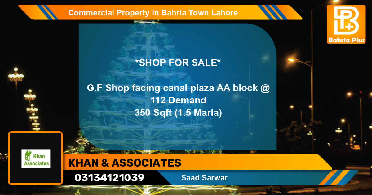 Commercial Property for Sale in Bahria Town, Lahore - (BP-76724)