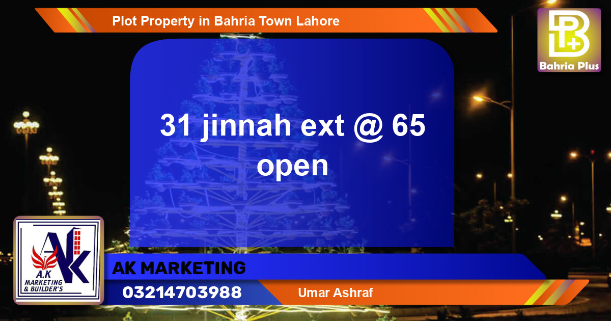 Residential Plot for Sale in Bahria Town, Lahore - (BP-76728)