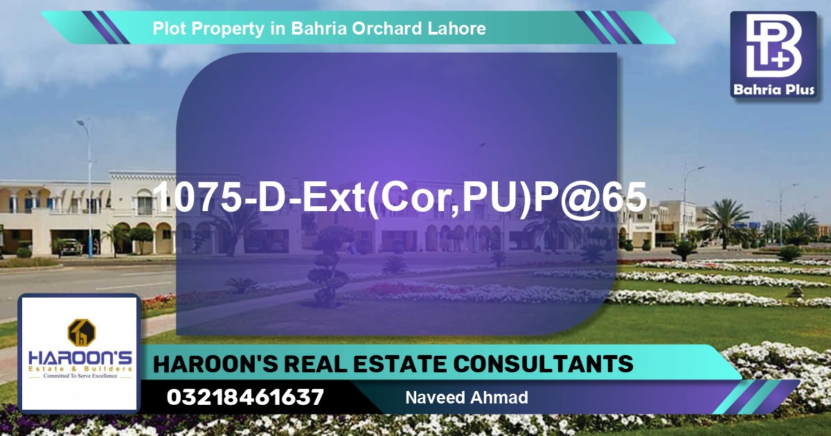 Residential Plot for Sale in Bahria Orchard, Lahore - (BP-76739)